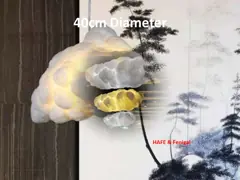 украшение 1.5m 2m облака 80cm 100cm раздувное освещая для проката событий video