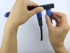 Штепсельная вилка соединителя Пин ПА66 2 водоустойчивая, штепсельная вилка ДК автомобильной формы т водоустойчивая video