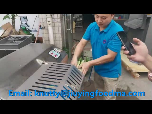 Leaf Vegetable Spinach Cutting Machine Large Capacity 800-1000KG/H video