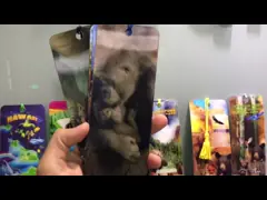 2019 новая закладка Hologram дизайна 3D милых собак животных с Tassels video