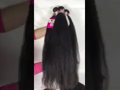 Веаве 22 тела Кинкы прямых человеческих волос перуанский отсутствие сейфа запаха завивая video