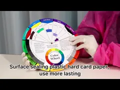 Колесо цвета постоянного пигмента макияжа смешивая, карта 200г колеса цвета пигмента video