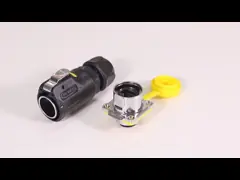 Черная пластиковая быстрая запирая на открытом воздухе поставка интернета порта сети стандарта Этернет соединителей Кат6 Рдж45 video