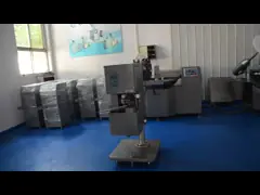 Резец шара сосиски коммерчески резца шара мяса вакуума небольшого электрический video