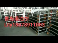 Вытяните чистые тележки завода питомника полки video