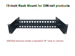 19 кронштейн держателя рельса ДИН держателя шкафа для средств массовой информации конвертера Дин-рельса & переключателя ПоЭ локальных сетей video