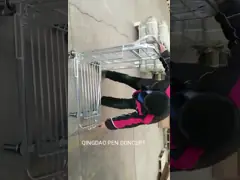 Нагрузка 300kgs Q235 гальванизировала складную вагонетку перехода video