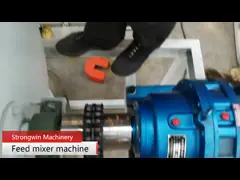 Тип горизонтальная скорость u вращения емкости 33r/Min точильщика 500Kg/P смесителя питания птицы video