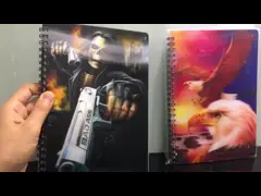 дня тетради крышки 3Д влияния 3Д организатор плановика линзовидного изготовленного на заказ еженедельный video