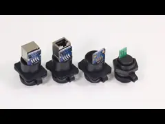 СИД соединителя Рдж45 М16 замка нажима электрического кабеля водоустойчивое с сборкой на месте кабеля video