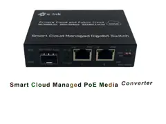 Умное управление Poe облака привело гигабит в действие 10/100/1000Mbps конвертера средств массовой информации 30 ватт video