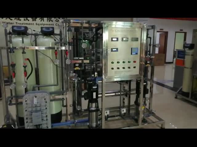 Завод EDI фильтра обратного осмоза системы очистки воды RO 500L/H Ultrapure для макияжа фармации видео