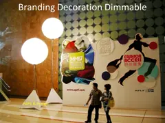 Свет воздушного шара луны предупредительного знака с 120В 2000В, лампой освещения галоида video