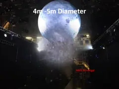 СИД смертной казни через повешение освещает диаметр глобуса 1.8М шарика луны раздувного воздушного шара рекламы раздувной video