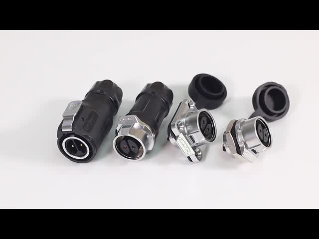 7 соединителей электрического провода силы Пин на открытом воздухе, электрические соединители Ип67 видео
