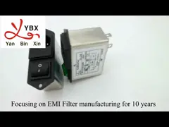 250VAC Electrical EMI Power Filter , IEC 320 socket AC Line Noise Filter For Television