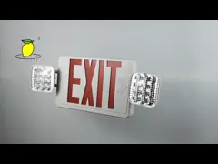Профессиональные знаки пожарного выхода запасного освещения СИД с двойной фарой video