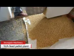 Лепешка питания птицы 5T/H делая машину, оборудование комбикормового завода скотин мотора Сименс video