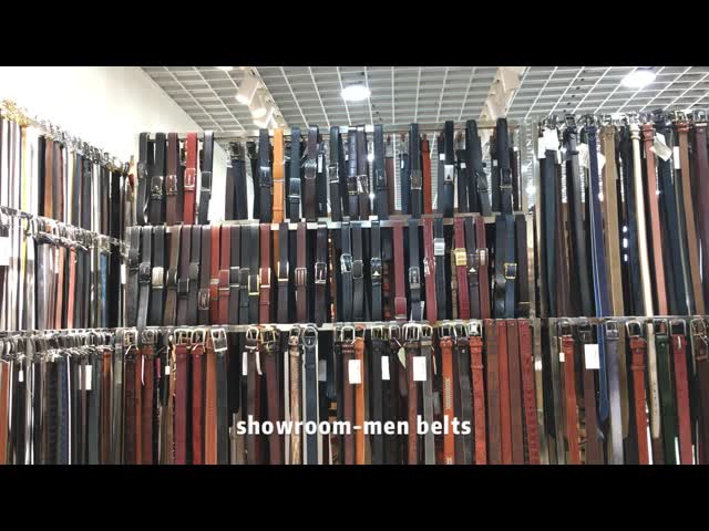 Men 's Fashion Casual Cowhide Leather Belt With Copper Plating Buckle