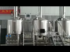 Automatic / Semi Automatic Craft Beer Brewing Equipment 1000L 3 Vessels