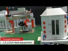 Машинное оборудование завода питания птицы кролика зайчика с охладителем подачи счетчика машины Crumbler video