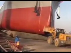 Воздушные подушки мира ходкие раздувные резиновые помогают кораблям в запускать и запускать, и могут быть подгоняны video