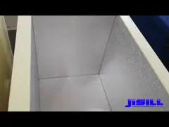 Большой 95Л охладитель коробки льда изоляции пластмассы/ПУ для хранения мороженого video