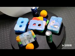 Впрыснутый пузырь со льдом грудного молока воды 600ml 5.5cm video