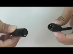 Соединители СИД Пин материала 3 нейлона ПА66, водоустойчивый соединитель шнура питания video