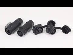 Простая прифуговка Пин водоустойчивого М12 соединителя 4 женская мужская для одобренного света ТУВ залива СИД высокого video