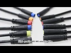 Мини водоустойчивые электрические соединители IP65 IP68 велосипеда M8 для контроля за движением video