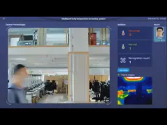 Android Operating Infrared Thermal Scanner AI Fever Recognition Screening System