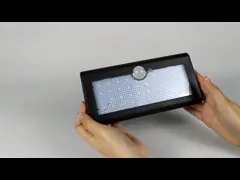 Black Waterproof 2.5W LED Emergency Solar Garden Light