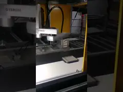 Изготовленная на заказ угловая наклеивая машина, коробка еды делая быстрый ход машины video