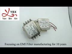 China Two Stage Power Line Filter 115V 250V Single Phase EMI Filter Metal Case supplier