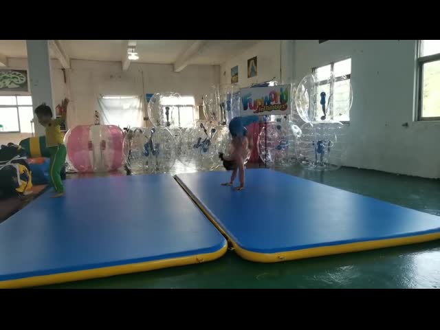 Пола следа воздуха домашнего фитнеса циновка раздувного штейновая/раздувная гимнастики видео