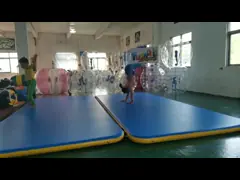 Пола следа воздуха домашнего фитнеса циновка раздувного штейновая/раздувная гимнастики video