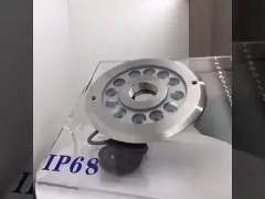 Свет приведенный бассейна управлением RGB IP68 DMX света кольца фонтана подводный video