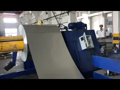 катушка толщины 1800ммкс0.18мм стальная разрезая линию с автомобилем 10Тон Капактий и Рероллинг video