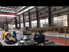 3.0 MM GI C Z Purlin Roll Forming Machine Touch Screen Hydraulic Cutting