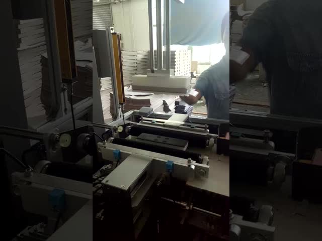 Firm Automatic Rigid Box Making Machine , Small Box Maker For Cosmetics Boxes