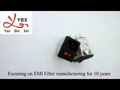 Фильтр 1 электророзетки Ак входа держателя винта 2 взрывателей - частота 10А 220в 50/60Хз Опратинг video