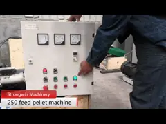 Скотины птицы 2 T/H кормят лепешку делая машиной 22kw силу главного мотора video