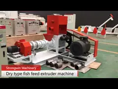 потребление низкой мощности емкости машины 30kg/H-2t/H штрангпресса питания рыб 15kw video