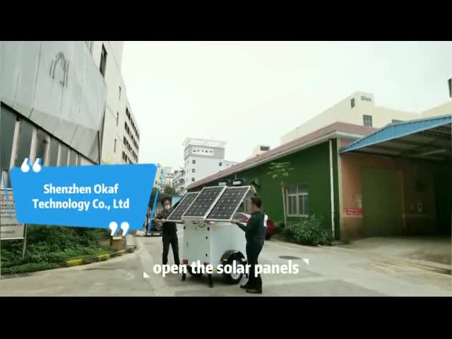 Рангоут 10ft- 20ft мобильной башни трейлеров наблюдения Sentry мобильной солнечной телескопичный видео