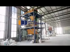 Завод анти- великолепного гипсолита примикса серии завода миномета сухого смешивания сухого смешивая video