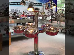 Octopus Buffet Carving Station , Lamb Carving Station Dual Electric Heating Chafing Counter video