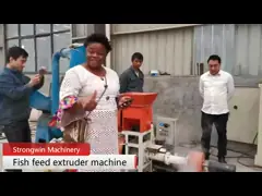 Машина обработки питания рыб малого масштаба тонуть плавая, рыб 0.4KW питаться оборудование video