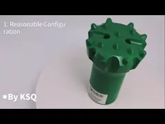 Буровые наконечники утеса для бурового наконечника кнопки бурильного молотка T51 115mm для разрабатывать карьер и минировать video