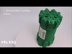 Размер кнопки буровых наконечников 9*13 Mm T45 сферически Dth для истирательных и трудных образований video